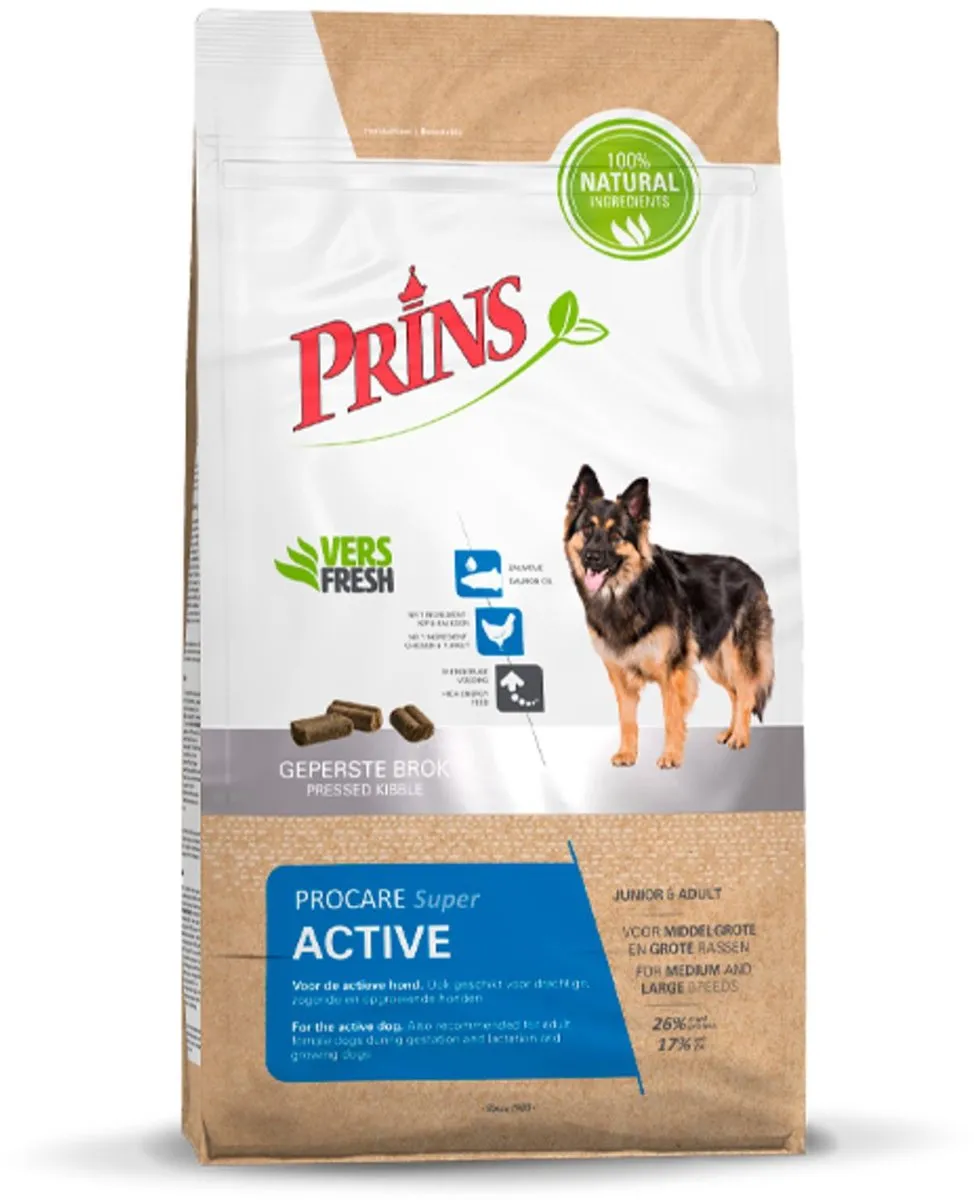 Prins ProCare Super Active Hondenvoer 20kg