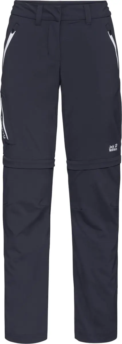 Jack Wolfskin Overland Zip Away Pants Dames - Marineblauw