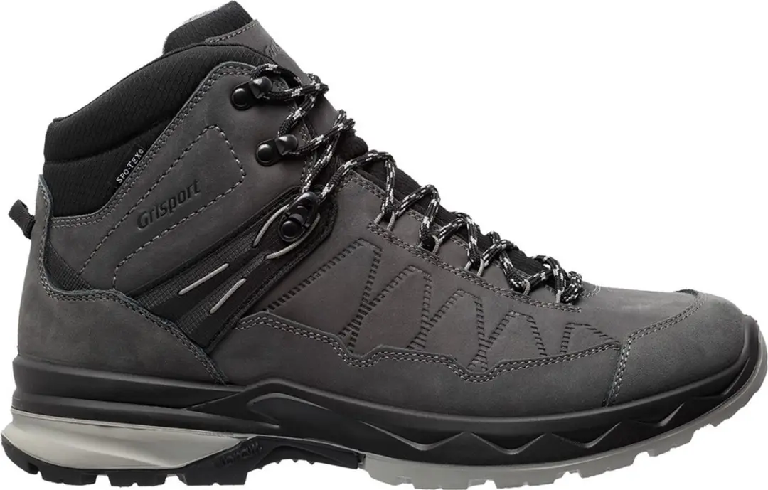 Grisport Tampa Mid Wandelschoen - Dames leren mid wandelschoenen - Anthracite