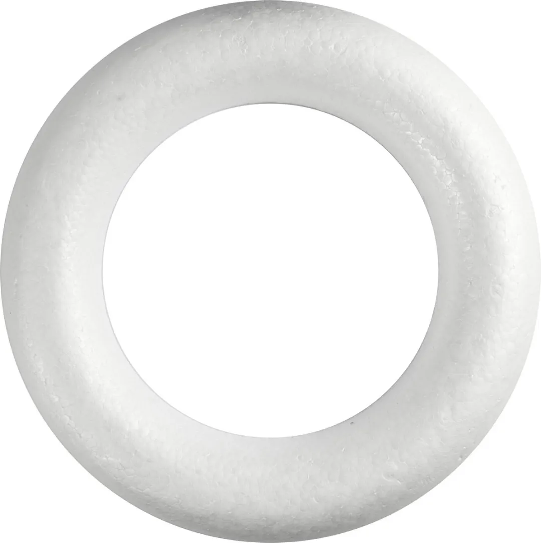Creativ Company Styropor Ring 35cm - Wit