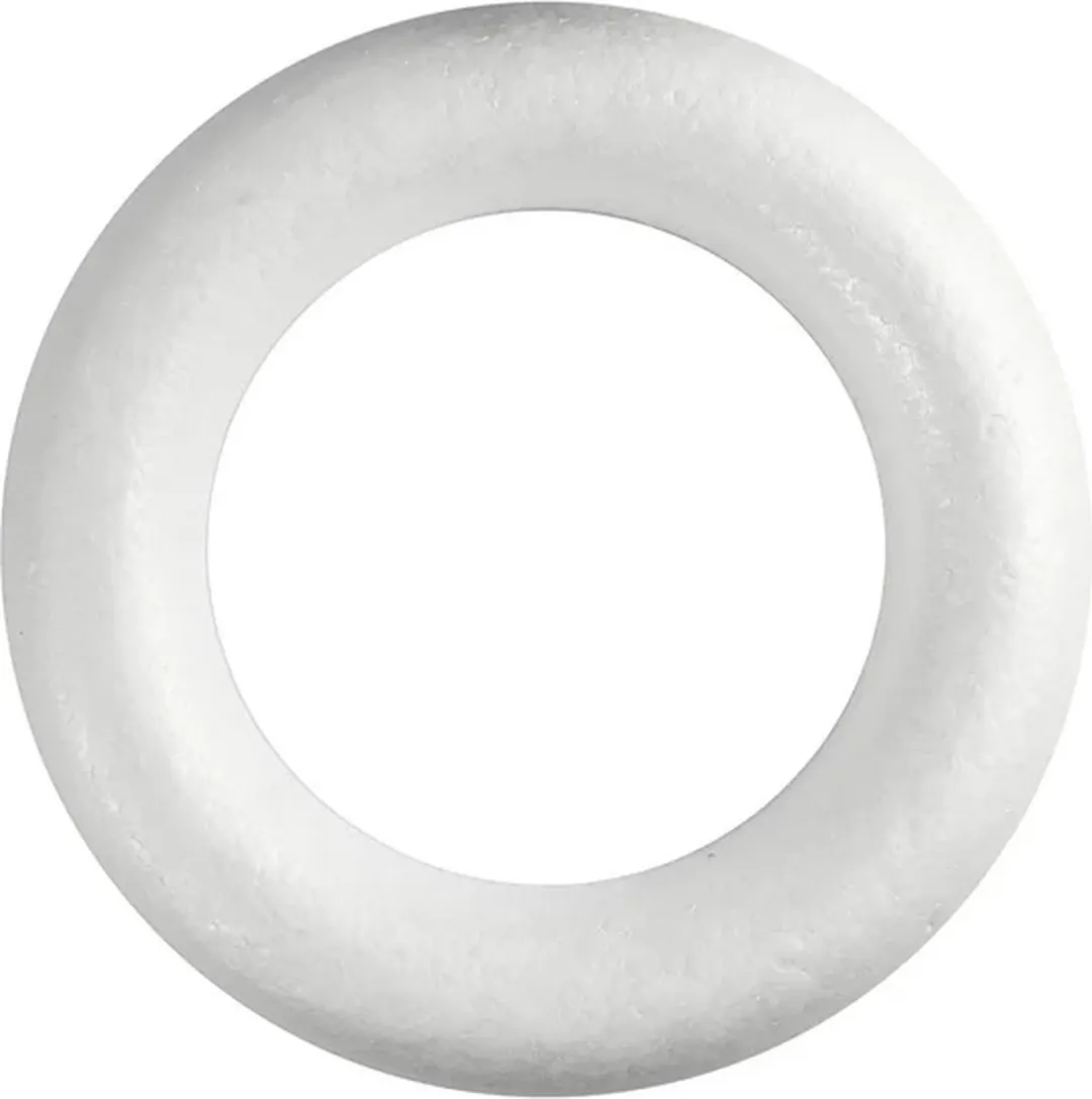 Creativ Company Styropor Ring 35cm - Wit