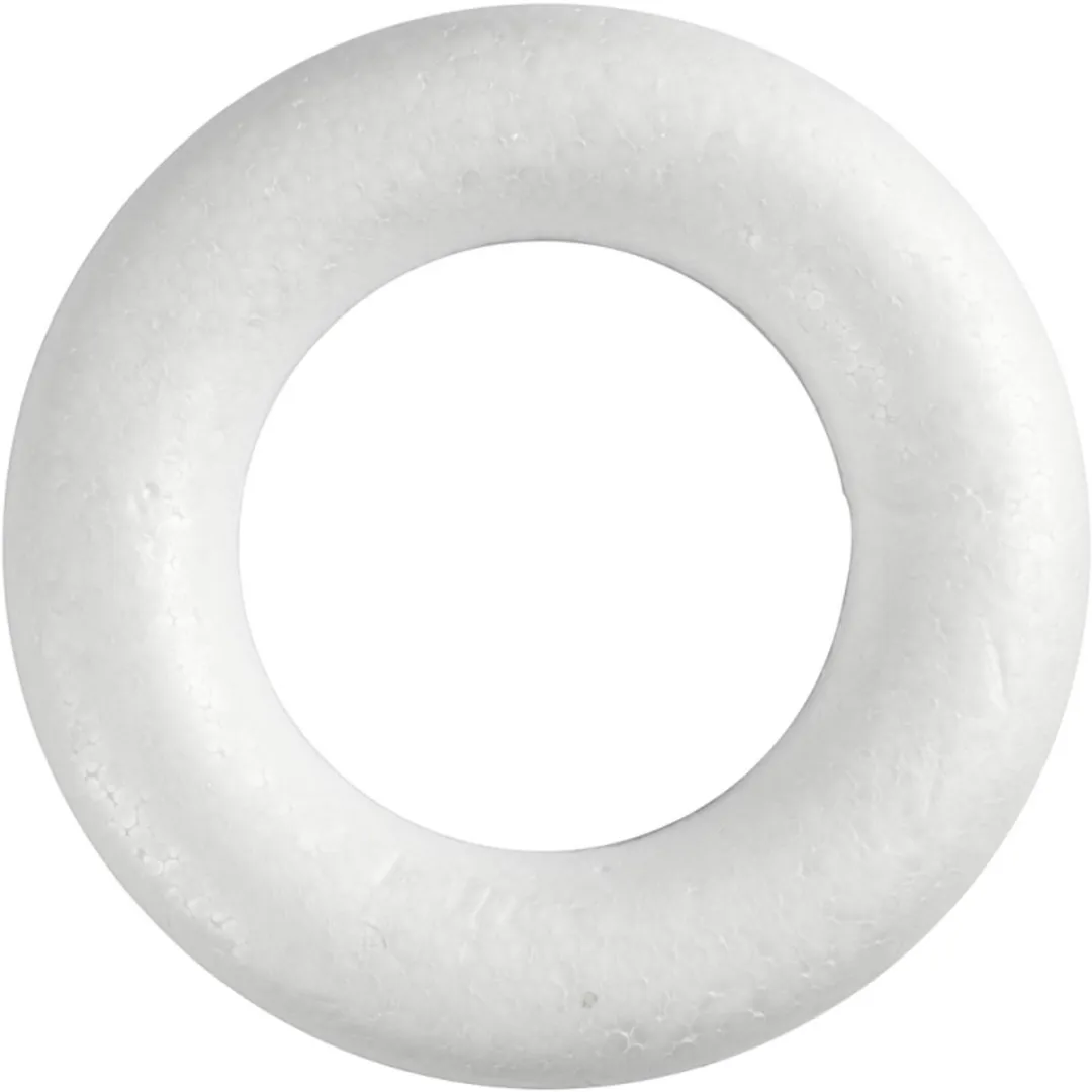 Creativ Company Styropor Ring 35cm - Wit