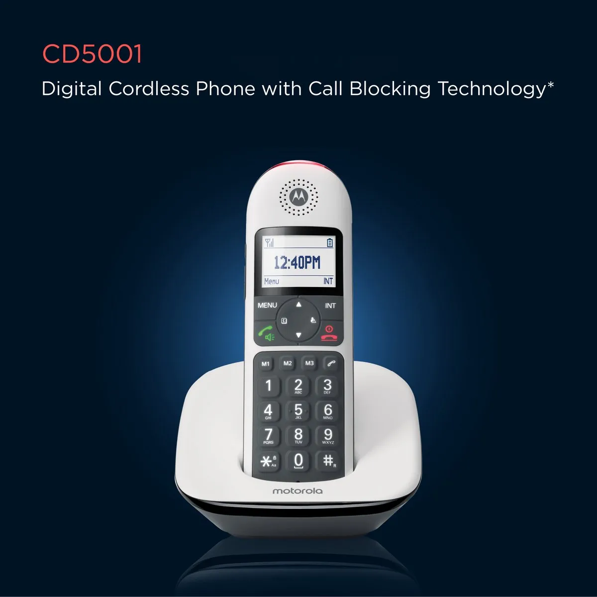 Motorola CD5001 Vaste Telefoon - 1 Handset - 750mAh - Wit