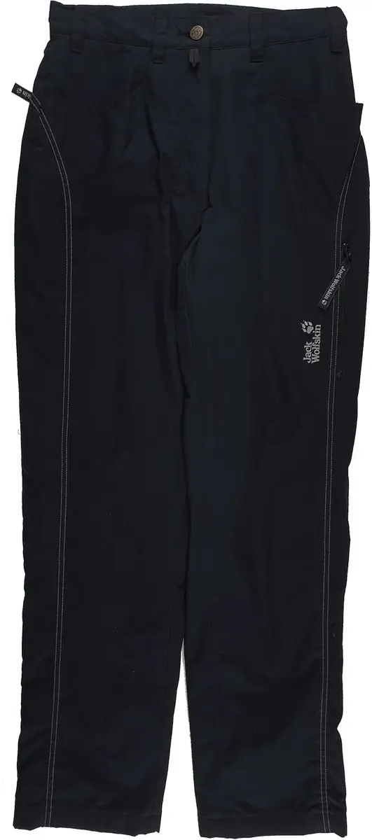 Jack Wolfskin Dames Rainforest Gevoerde Broek Zwart Maat 38