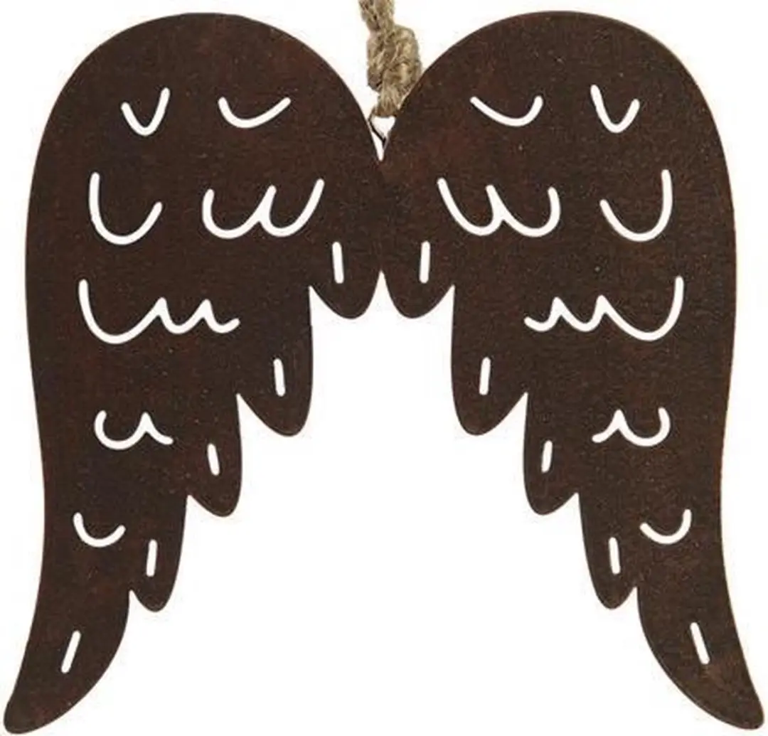 Kersthanger Vleugels Koper 14cm
