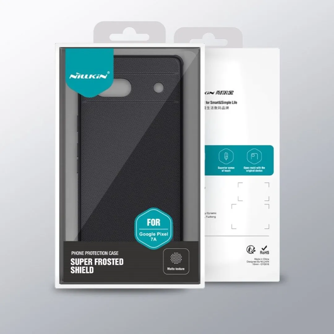Nillkin Super Frosted Shield Pixel 7a Hoesje - Zwart
