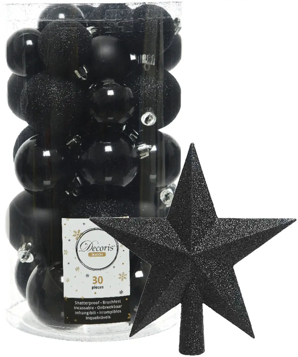 Decoris kerstballen 30x stuks