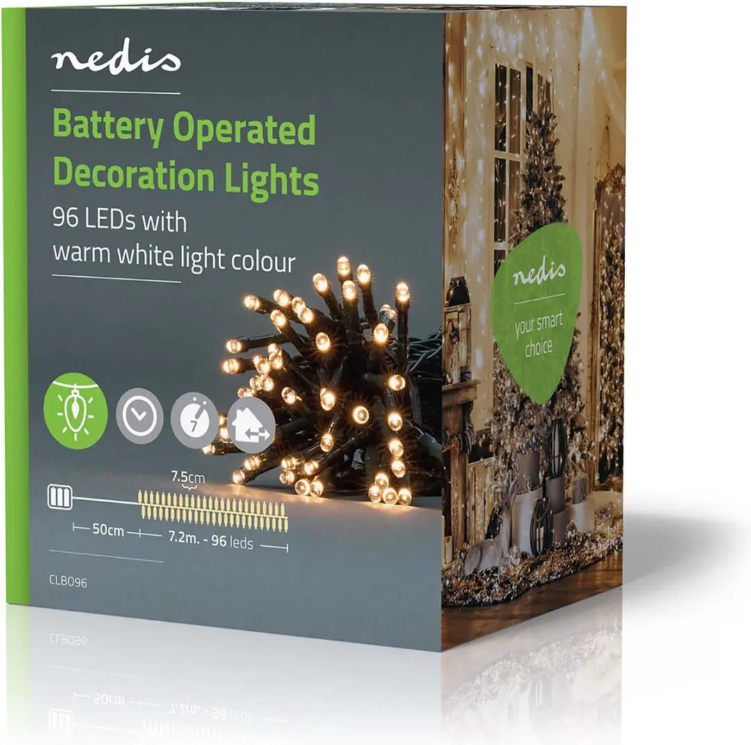 Nedis Kerstverlichting Koord 96 LED's
