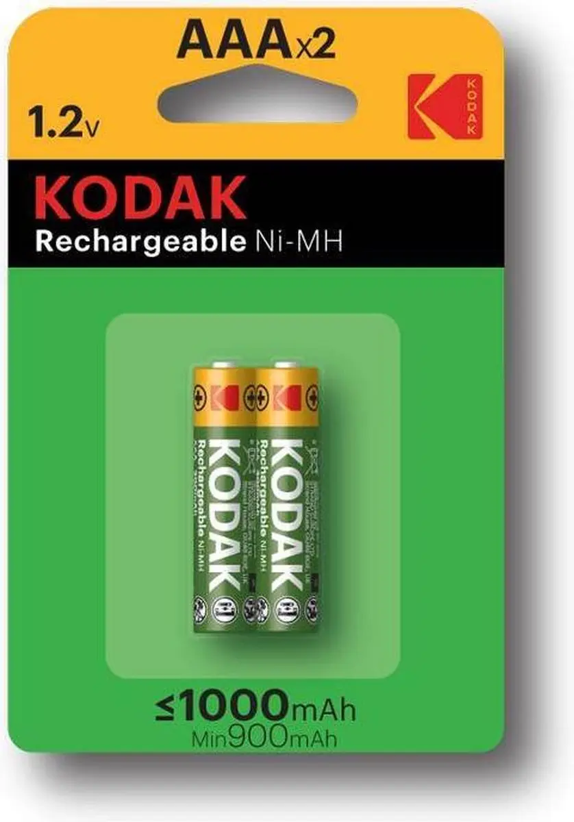 Kodak Oplaadbare Ni-MH AAA Batterij 1000mAh