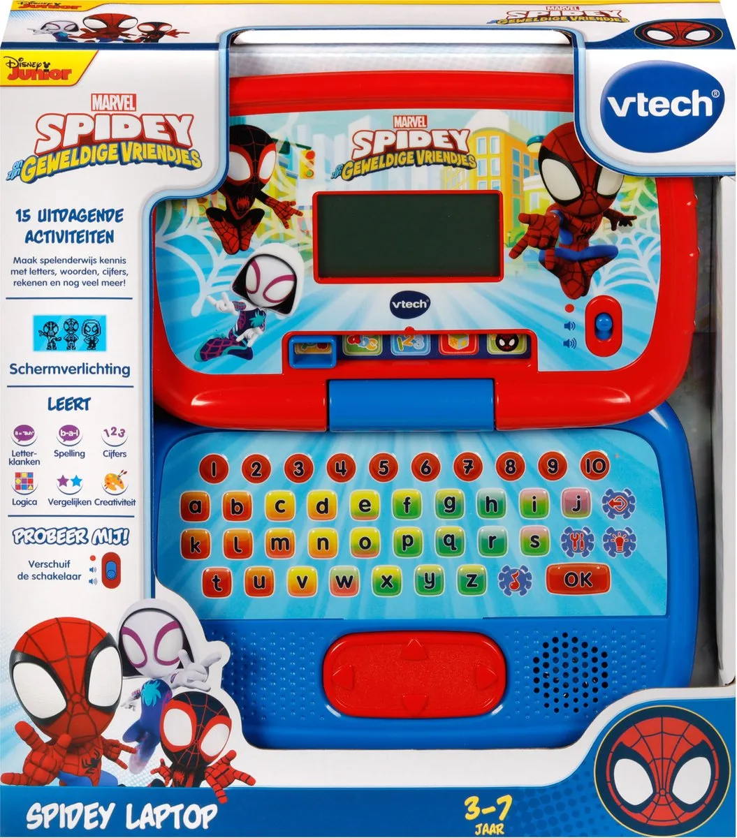 VTech Spidey Leercomputer 80-561623 - Educatief Speelgoed - Multicolor