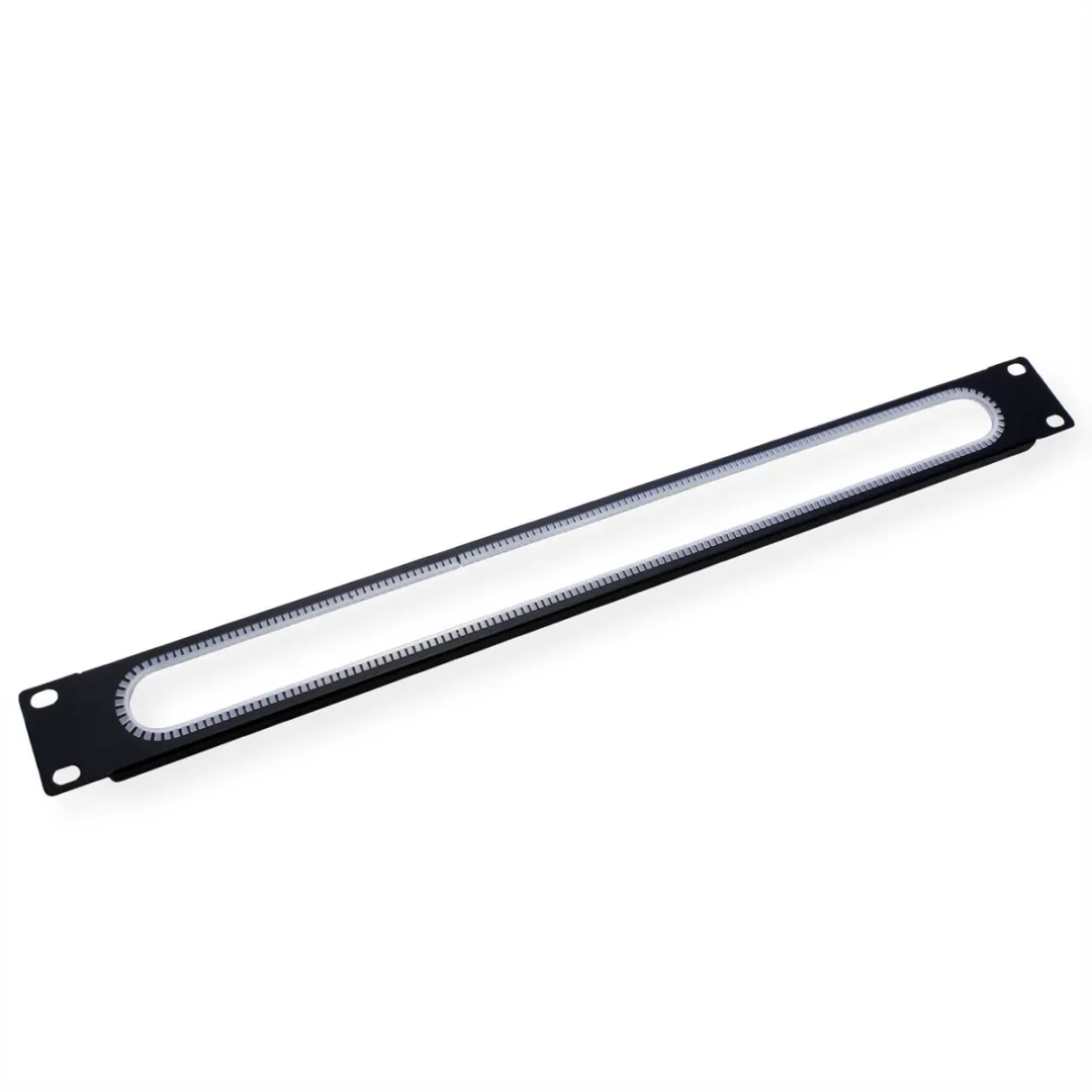 Value 19" Kabeldoorvoerstrook 1HE - Zwart