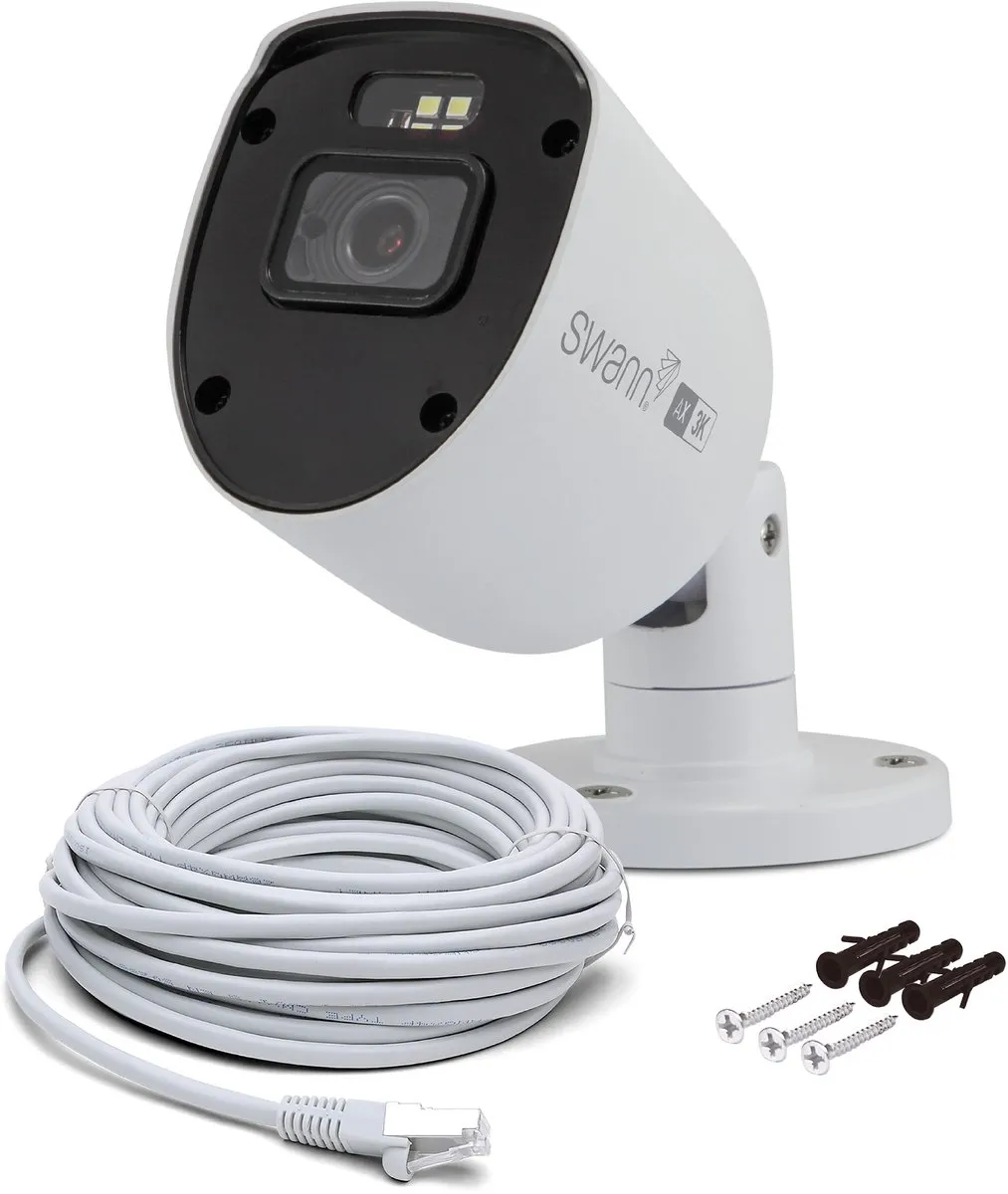 Swann AdvancedX 5MP Spotlight IP Camera SWNHD-ADVX5MPB-GL - Wit/Zwart