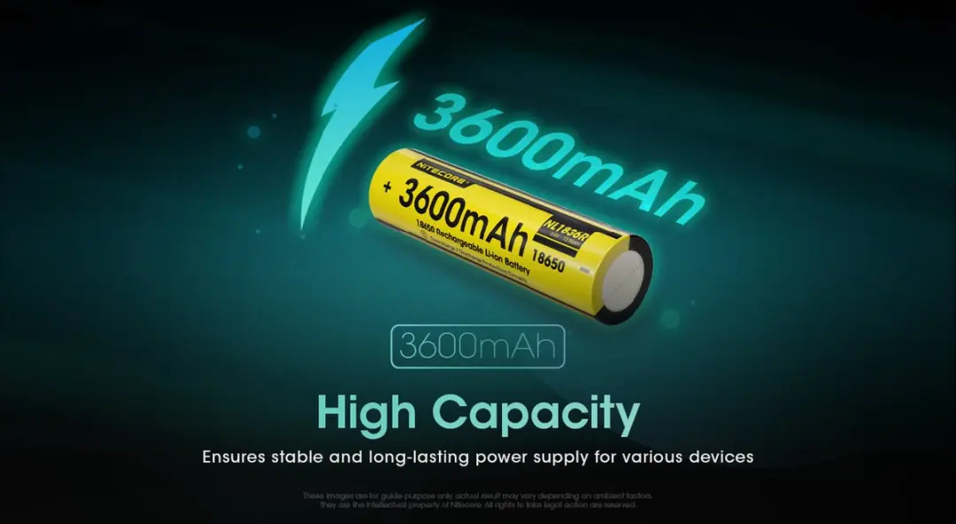 Nitecore NL1836R 18650 Li-Ion accu 3600mAh USB-C - afbeelding 2 van 5