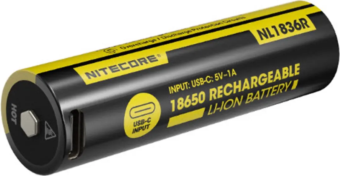 Nitecore NL1836R 18650 Li-Ion accu 3600mAh USB-C