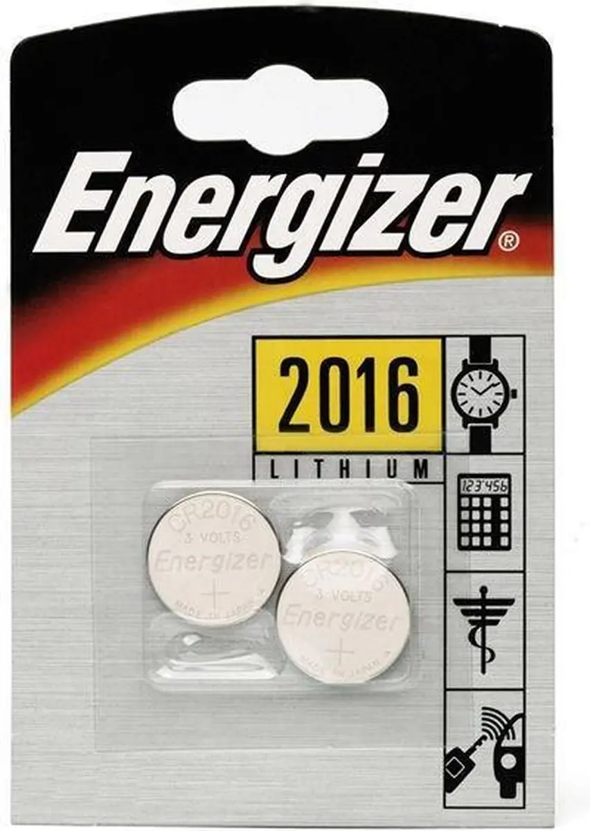 Energizer CR2016 Knoopcelbatterij - 3V Lithium - afbeelding 4 van 5