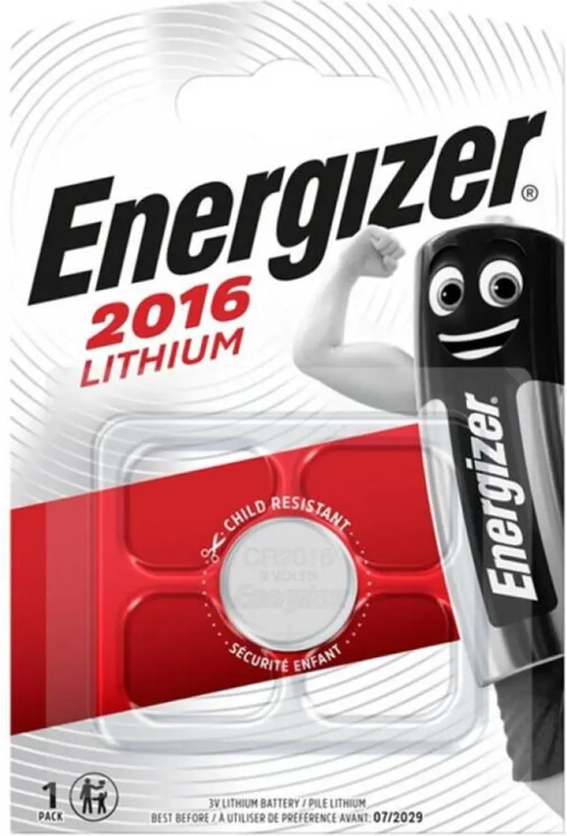 Energizer CR2016 Knoopcelbatterij - 3V Lithium - afbeelding 2 van 5