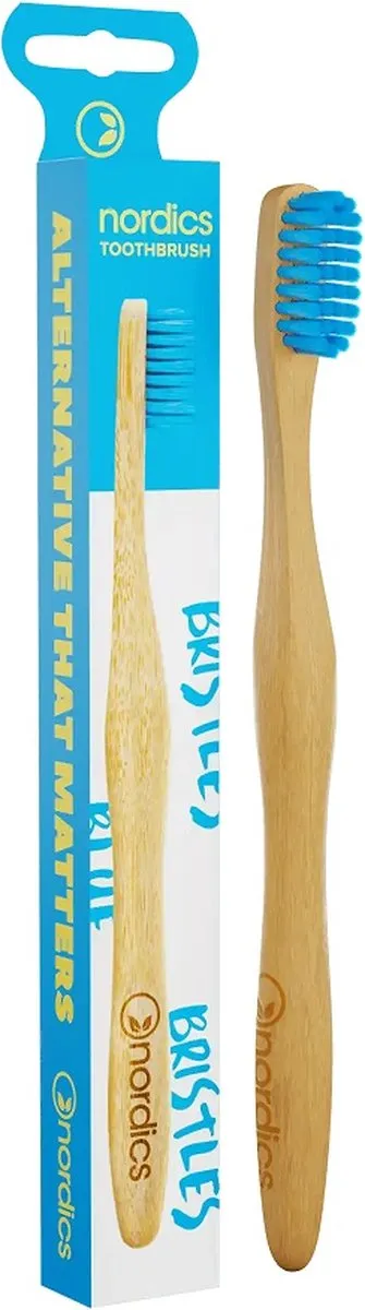 NÖRDIC Tandenborstel Bamboe 23cm - Blauw