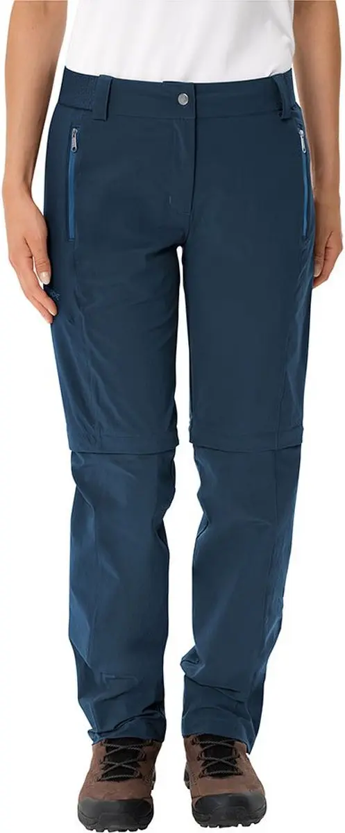 Vaude Farley Stretch Zo T-zip Ii Broek Blauw 42 / Short Vrouw