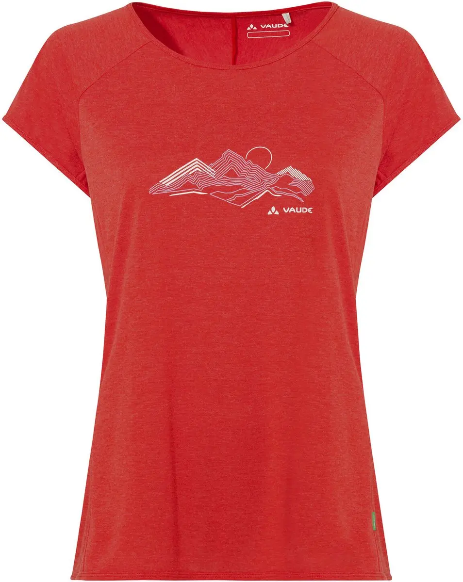 Vaude Tekoa Ii T-shirt Met Korte Mouwen Rood 38 Vrouw