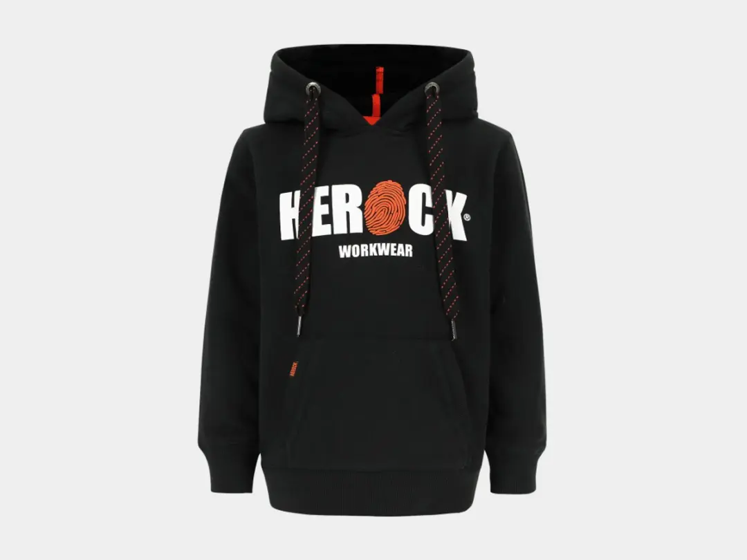 Herock Hero Kids sweater met kap Zwart 158/164