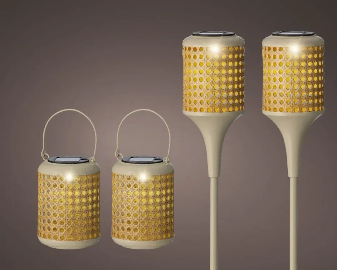 Lumineo Solar Set Tuinlamp & Lantaarn