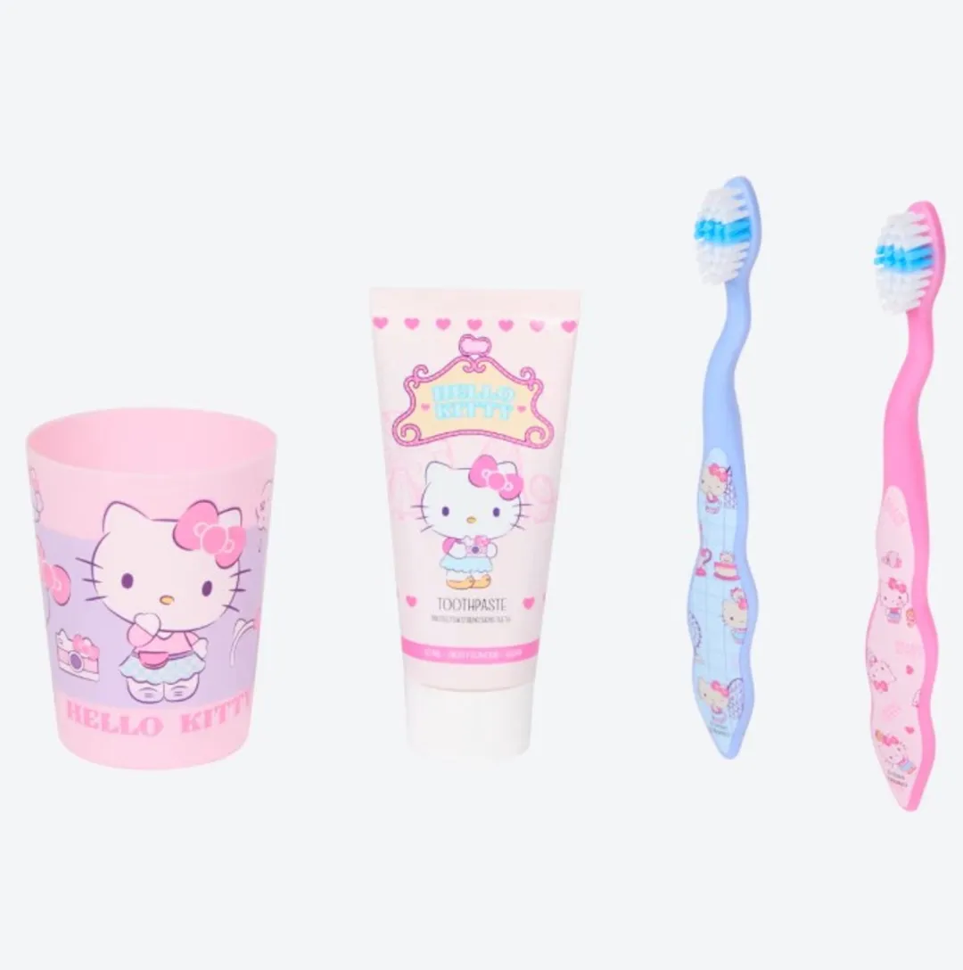 Hello Kitty Gevuld Tandpasta Reistasje - 5-delig