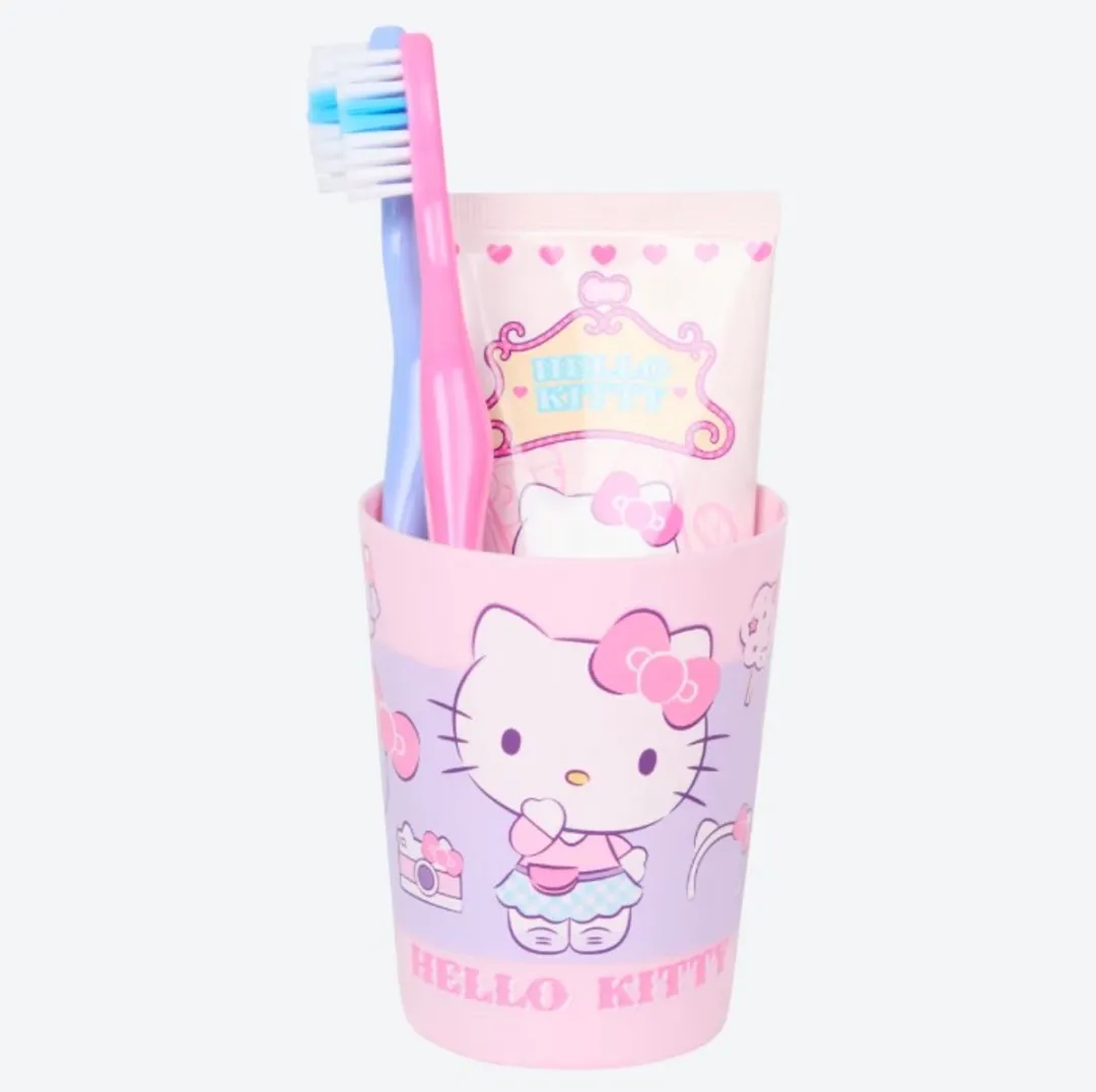 Hello Kitty Gevuld Tandpasta Reistasje - 5-delig