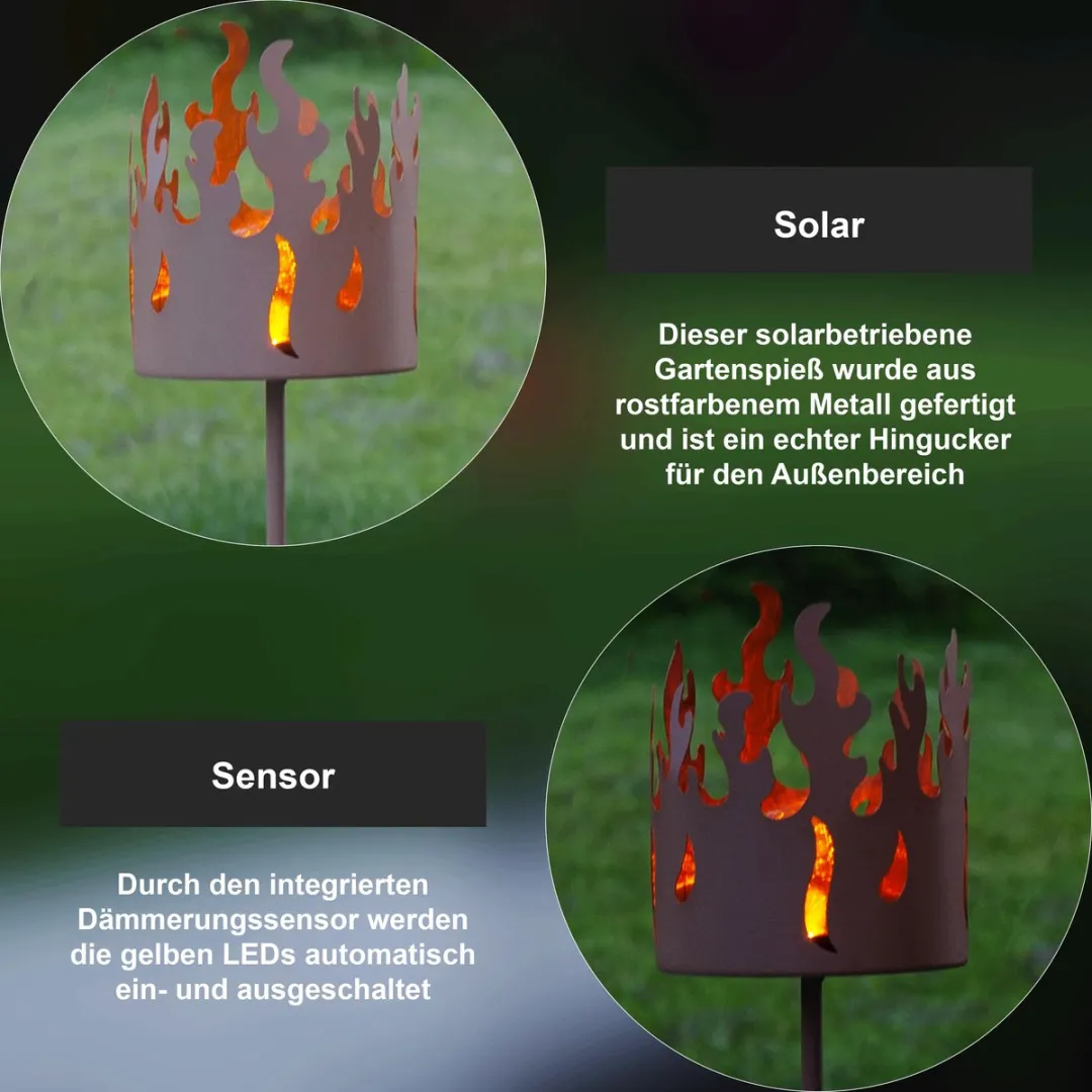 Star Trading Solar Path Light Torchy - Zilver