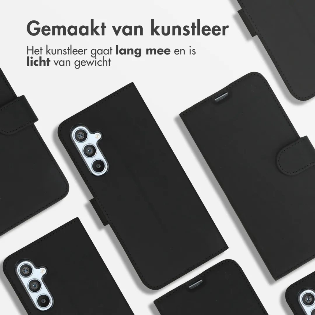 Accezz Hoesje Samsung Galaxy A54 Wallet - 3 Pasjes - Zwart