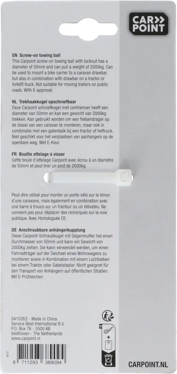 Carpoint Schroefkogel ø50mm met E-keur