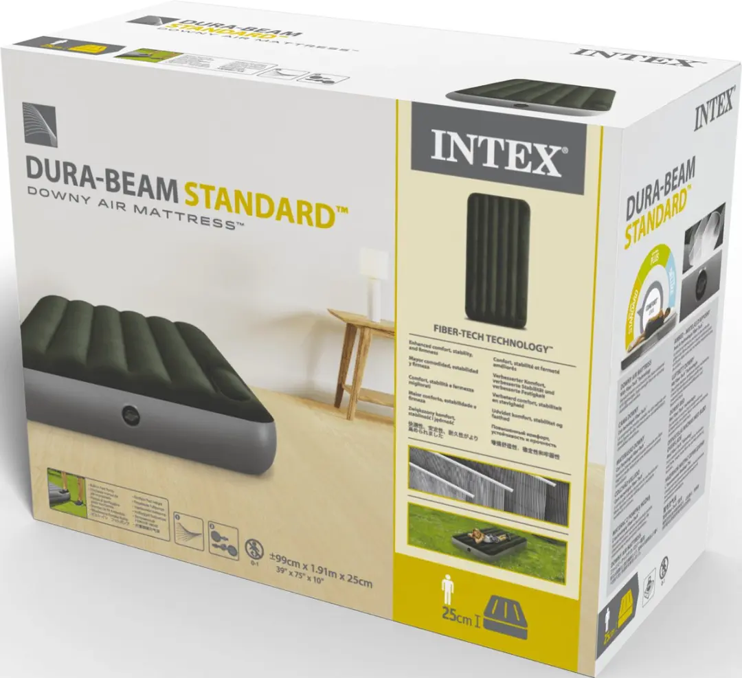 Intex Twin Dura-Beam Downy Luchtbed - 191x99x25cm - afbeelding 5 van 6