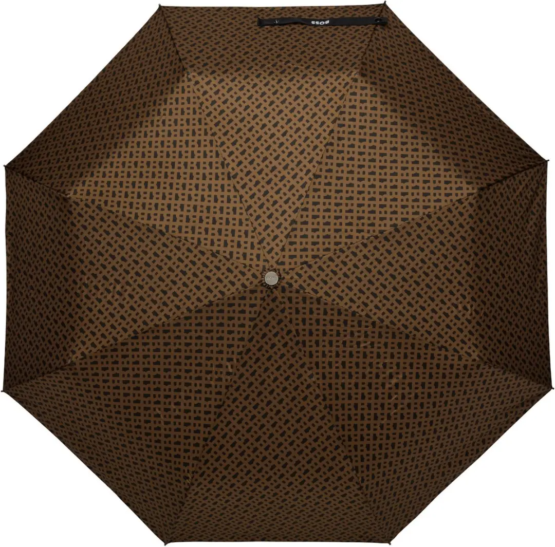HUGO BOSS Monogramme Pocket Umbrella Paraplu - Camel - afbeelding 4 van 6