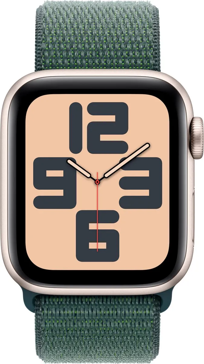 Apple Watch SE 2024 Cellular 44mm - Starlight - Lake Green Loop