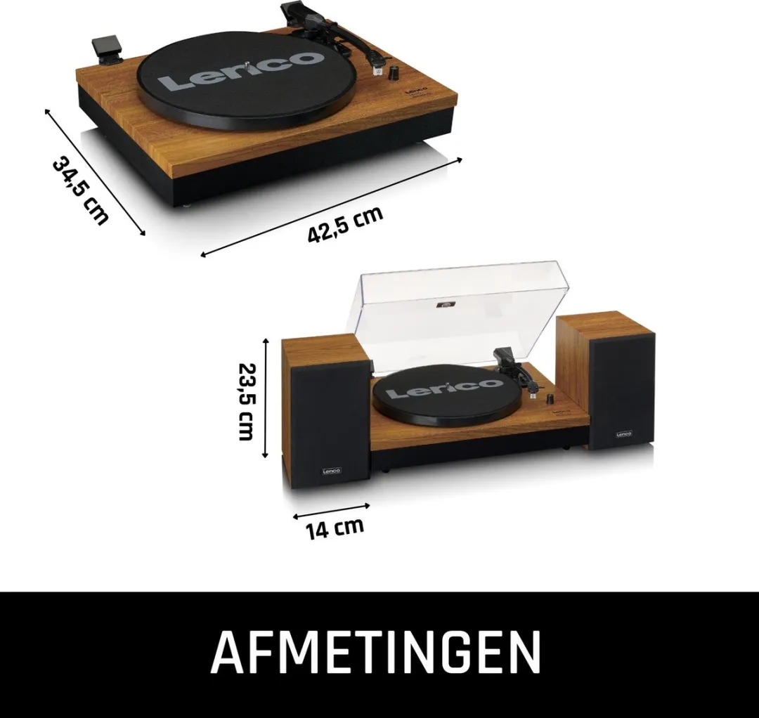Lenco LS-310WD Platenspeler - Bluetooth - Hout