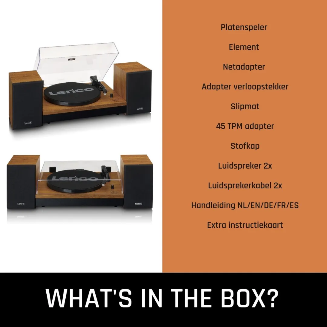 Lenco LS-310WD Platenspeler - Bluetooth - Hout
