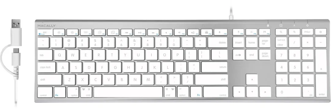 Macally UCACEKEYA2 USB Toetsenbord