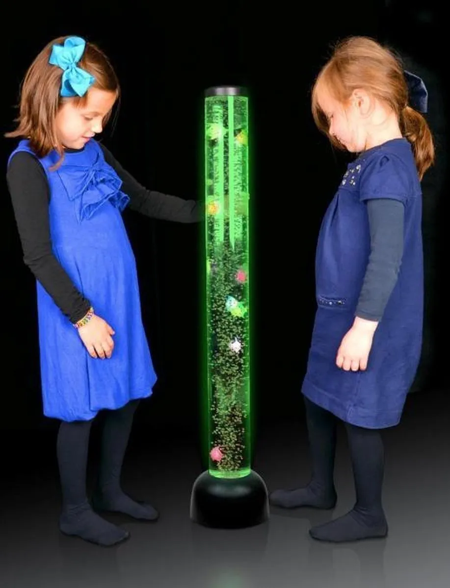 Water vis bubble Zuil met RGB LED verlichting 80 cm (Twinkle-Toys)