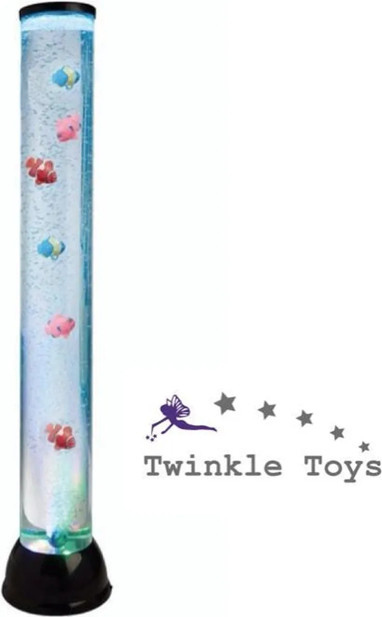 Water vis bubble Zuil met RGB LED verlichting 80 cm (Twinkle-Toys)