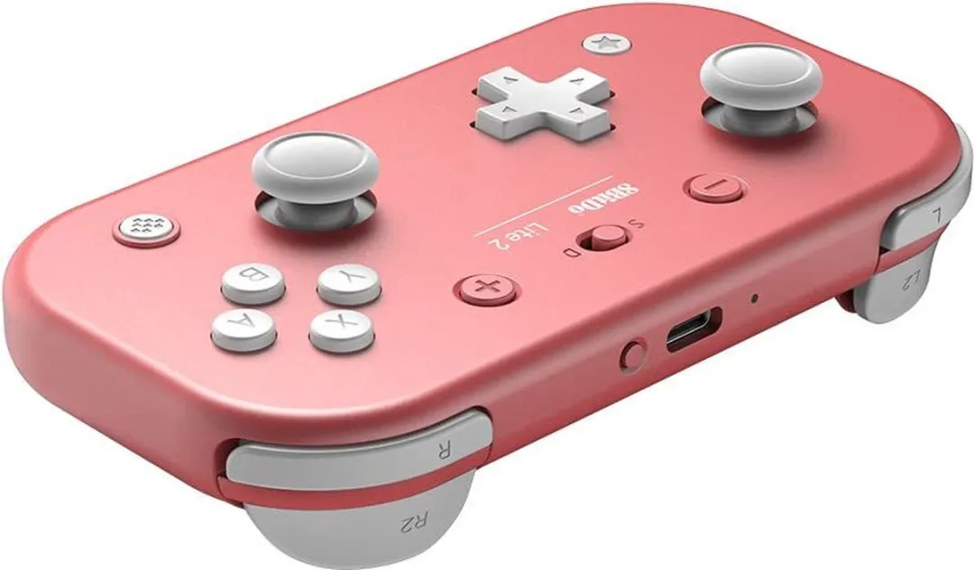 8BitDo Lite 2 Pink - Gamepad Android - Nintendo Switch - Raspberry Pi - roze