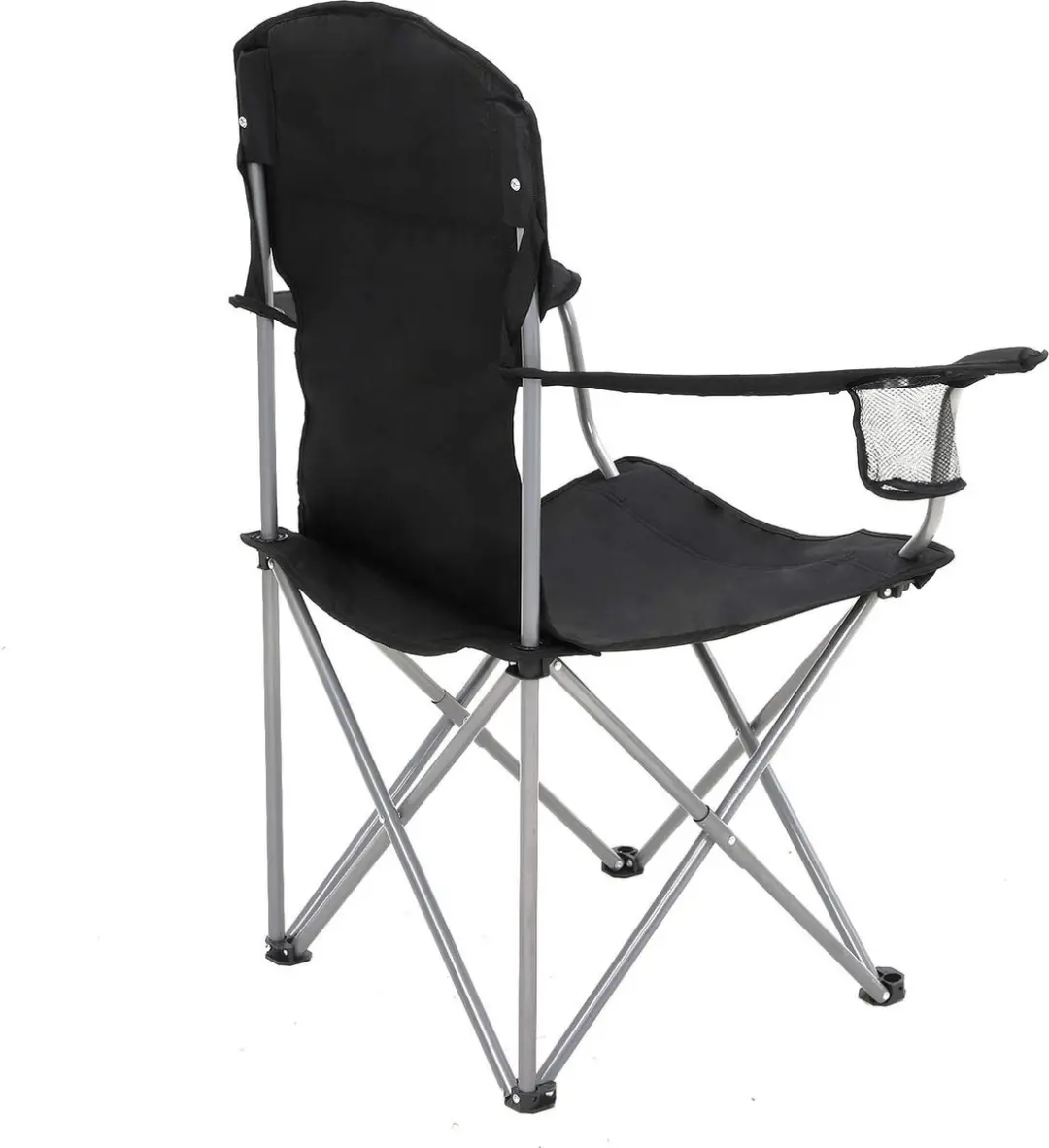 Songmics Campingstoel GCB08BK - 150 kg - Zwart - 2 stuks - afbeelding 2 van 4