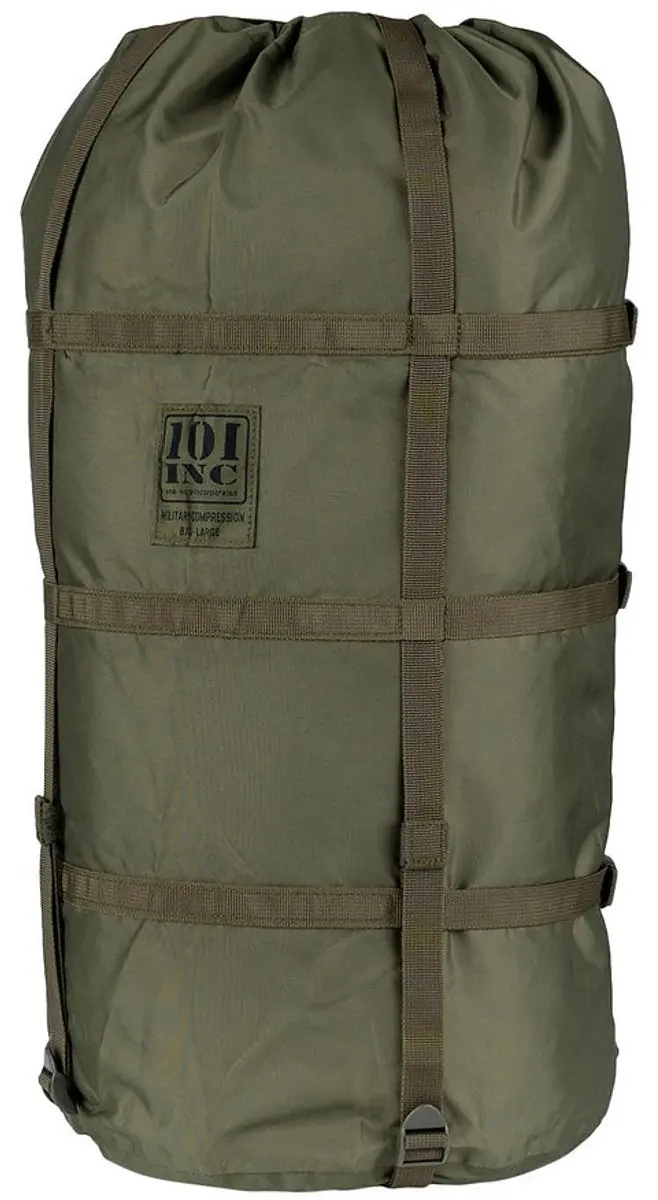 101 Inc compressiezak voor slaapzakken large 35L, legergroen