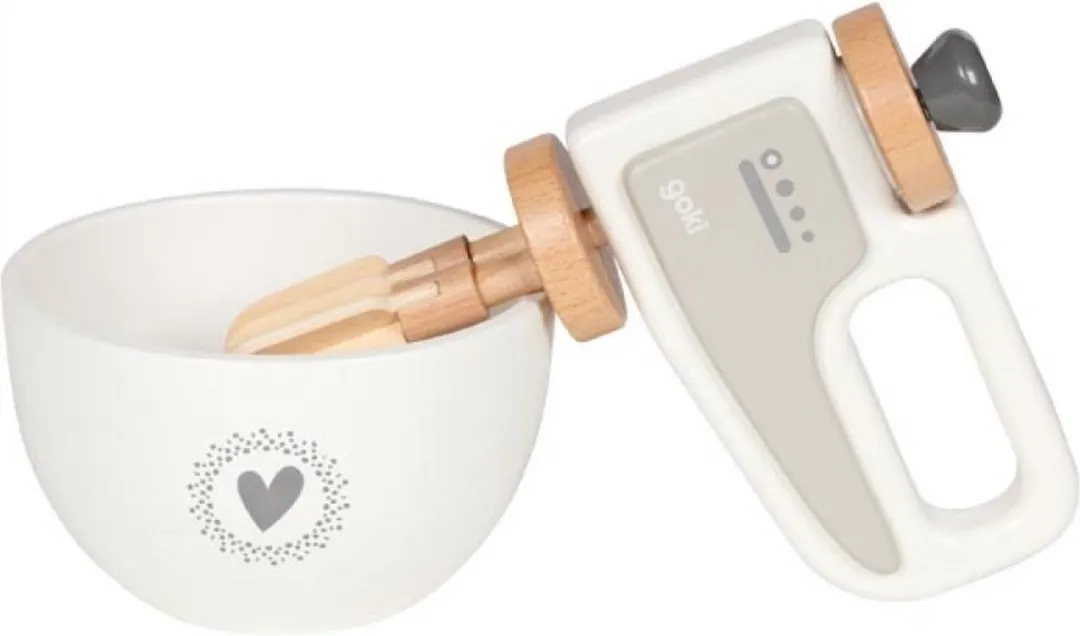 Goki Handmixer met kom - Multikleur