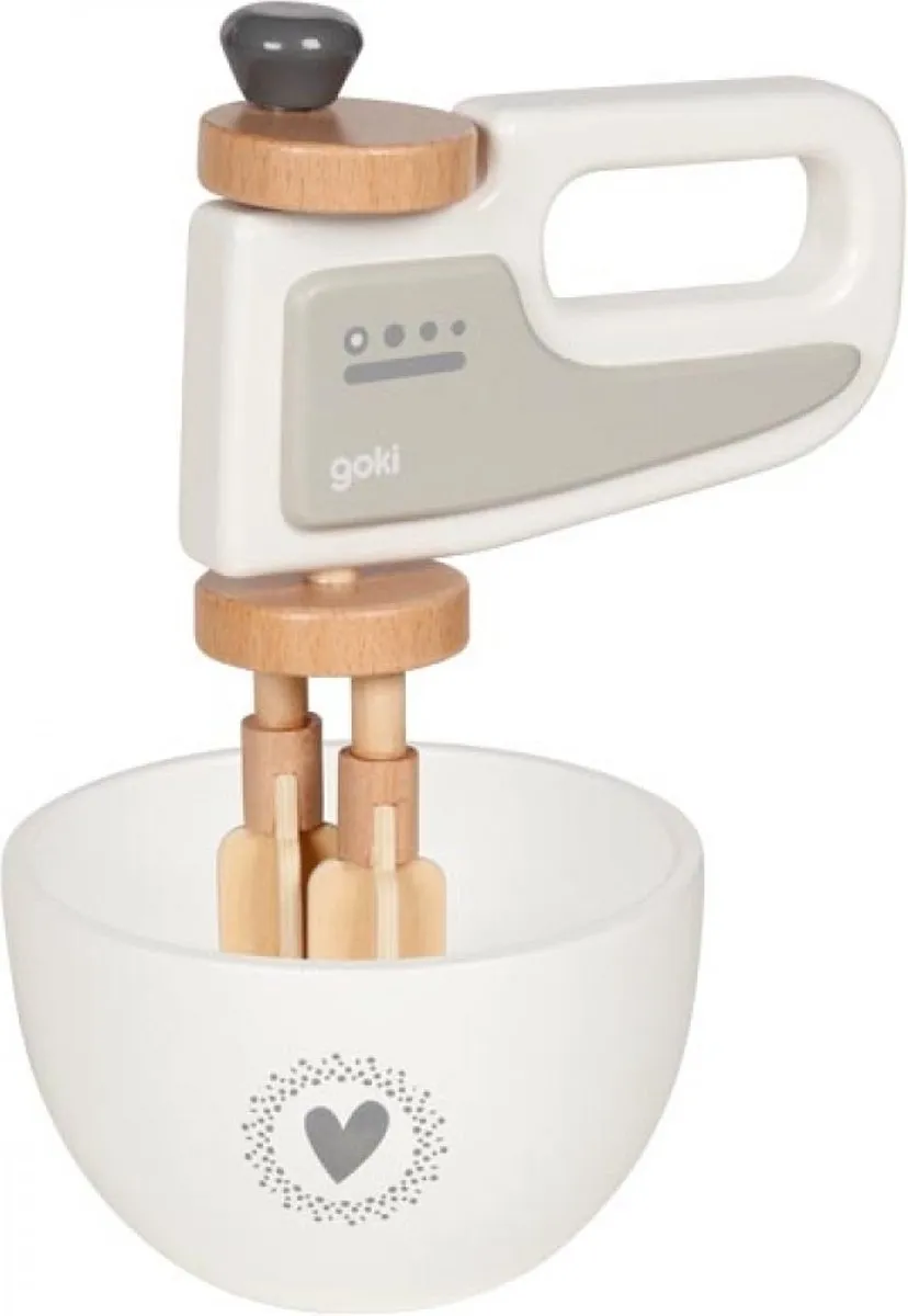 Goki Handmixer met kom - Multikleur