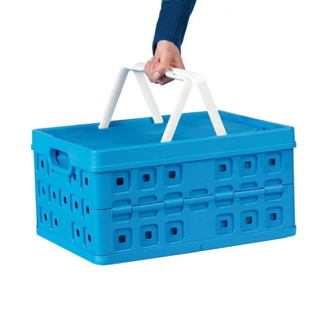 Sunware Square Vouwkrat 32L met Koeltas - Blauw - afbeelding 5 van 6