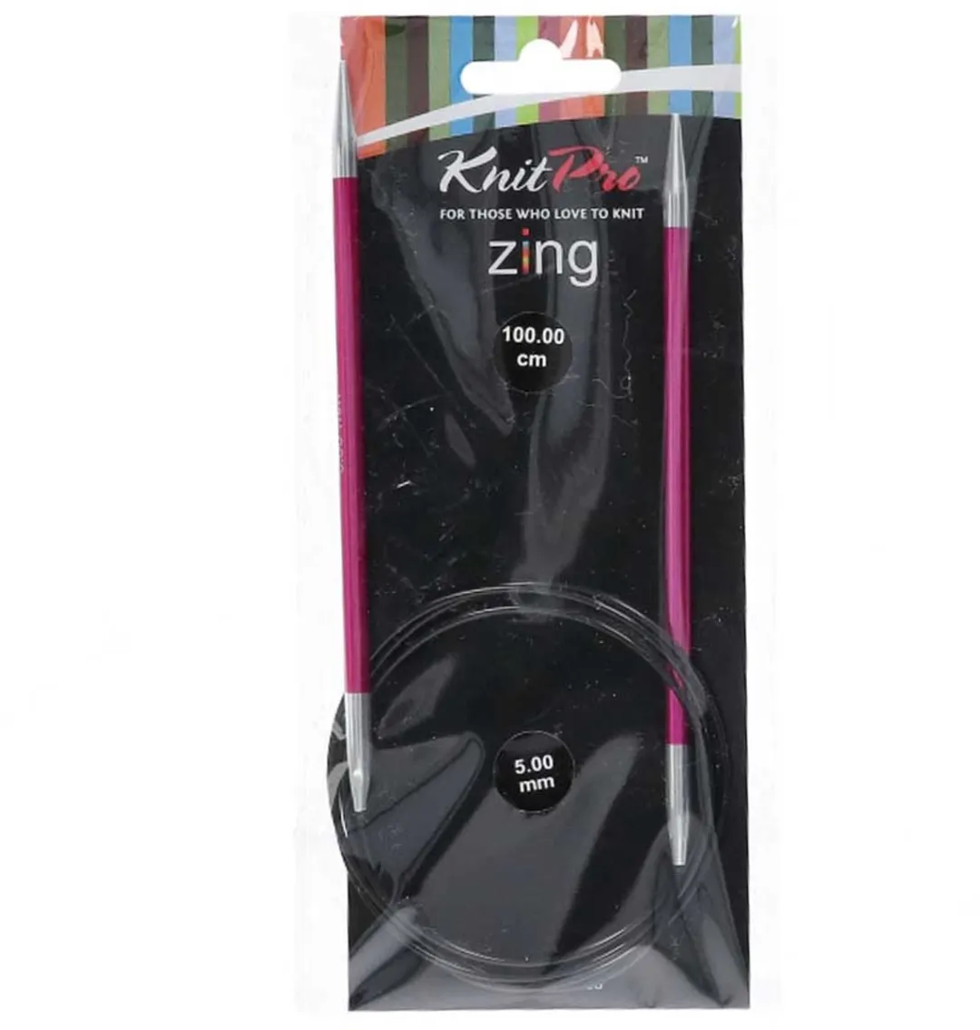 KnitPro Zing Rondbreinaalden 2.00-12.00mm - 100cm - Geel