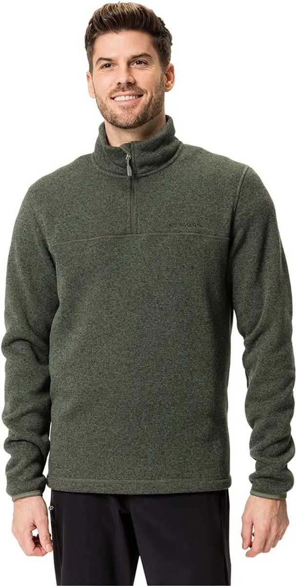 Vaude Rienza Iii Fleece Met Halve Rits Groen L Man