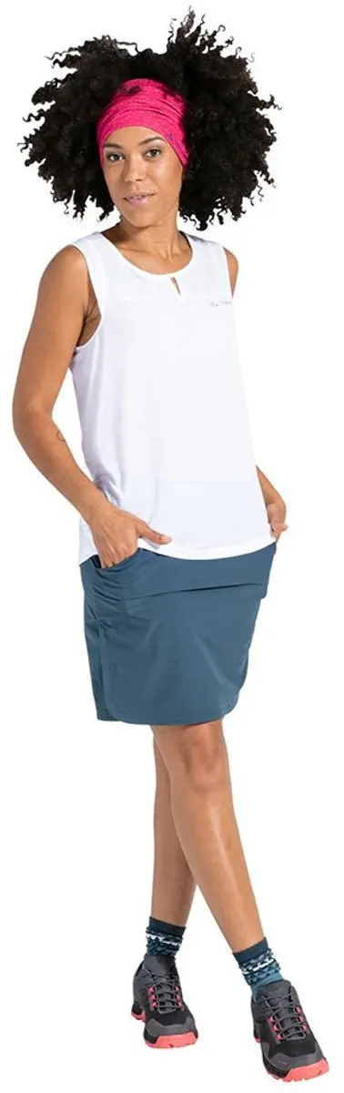Vaude Skomer Hiking Mouwloos T-shirt Wit 34 Vrouw