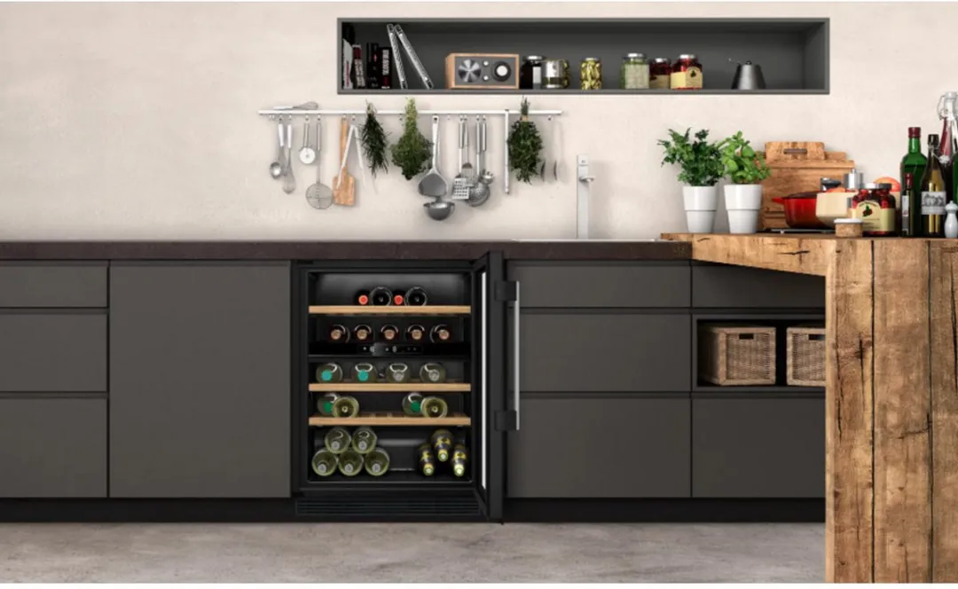 Neff KU9213HG0 Inbouwwijnkelder 120L - 44 Flessen - 2 Zones - Zwart