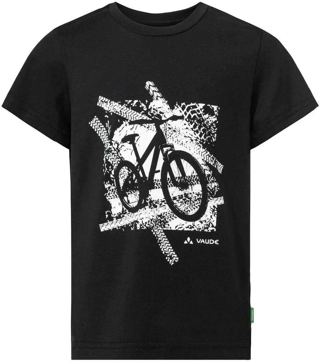 Vaude Lezza T-shirt Met Korte Mouwen Zwart 122-128 cm Jongen