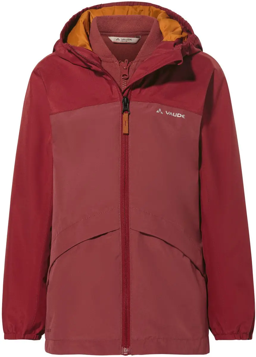Vaude Escape 3in1 Jas Rood 110-116 cm Meisjes